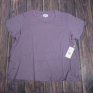 MATE the Label Shirt Womens 3XL Lavender Organic Cotton Classic Tee Made USA